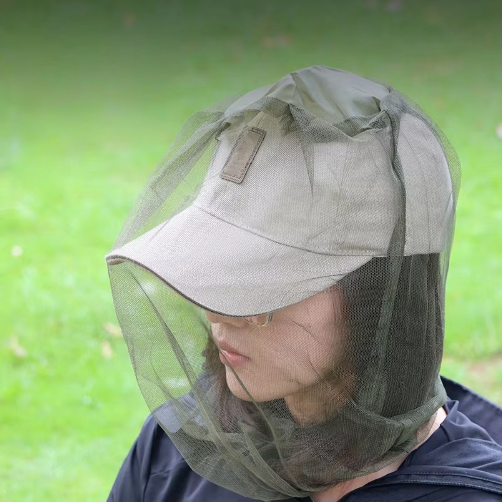 Outdoor Camping Mosquito Net - قبعة صيد مضادة للبعوض والحشرات مع