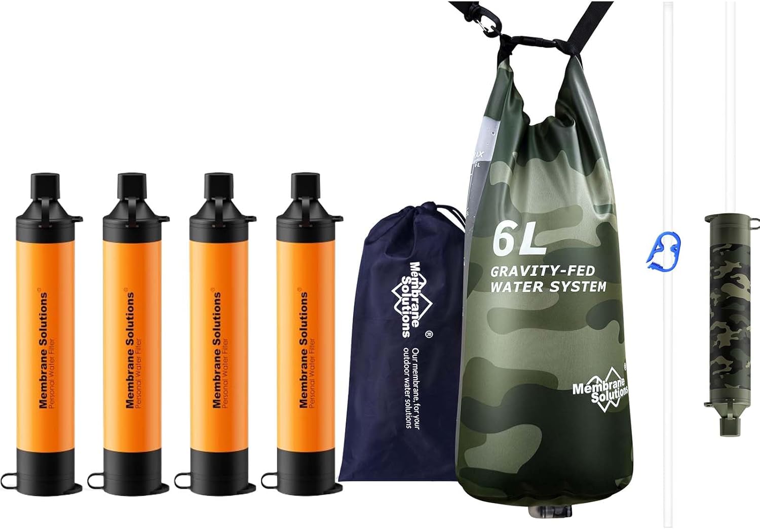 Portable Water Filter - فلتر مياه Pro 6L Camo Gravity
