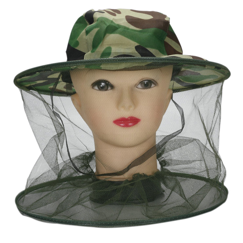 Outdoor Camping Mosquito Net - قبعة صيد مضادة للبعوض مع شبكة