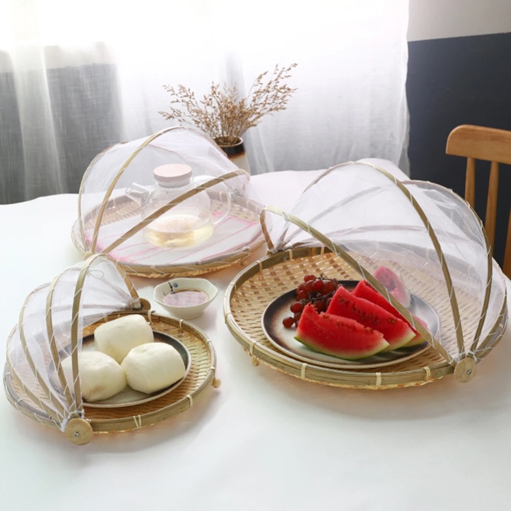 Outdoor Camping Mosquito Net - الخيزران سلة مغزولة مكافحة البعوض صافي