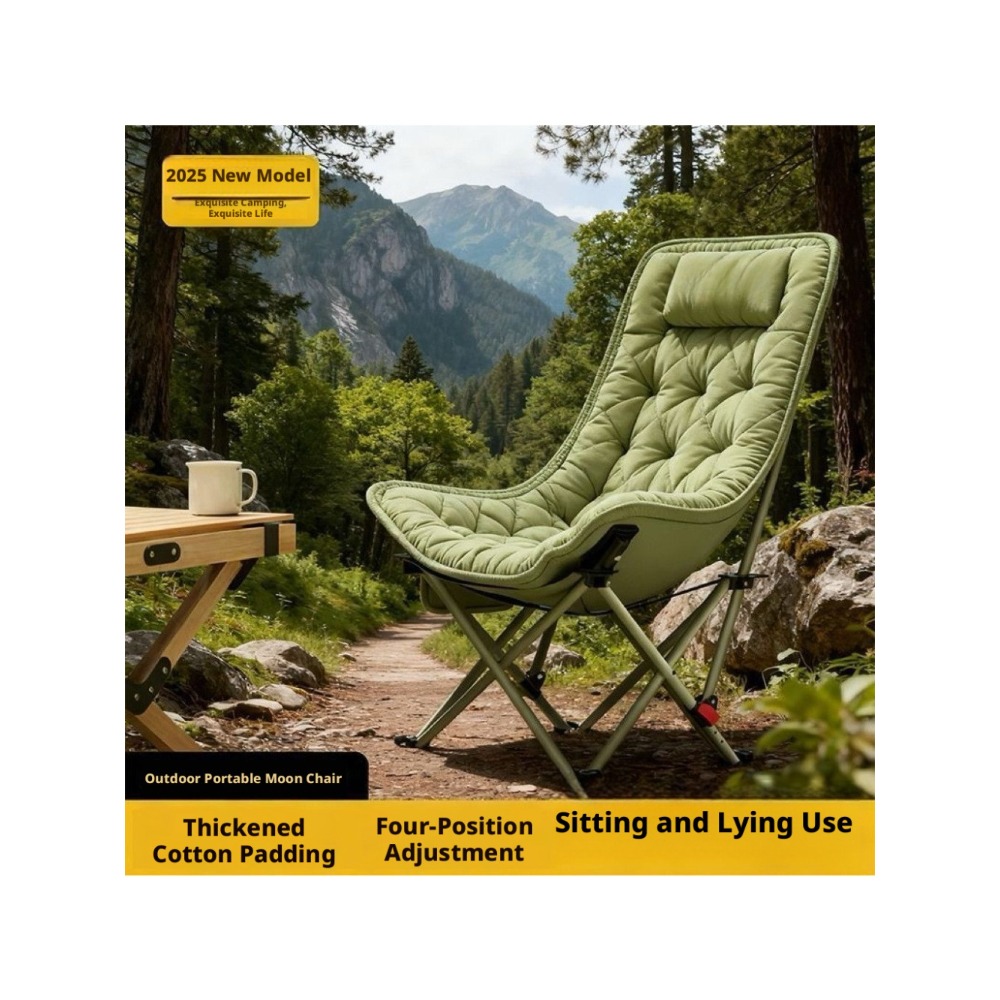 Outdoor Camping Recliner - كرسي قمر قطني سميك قابل للطي