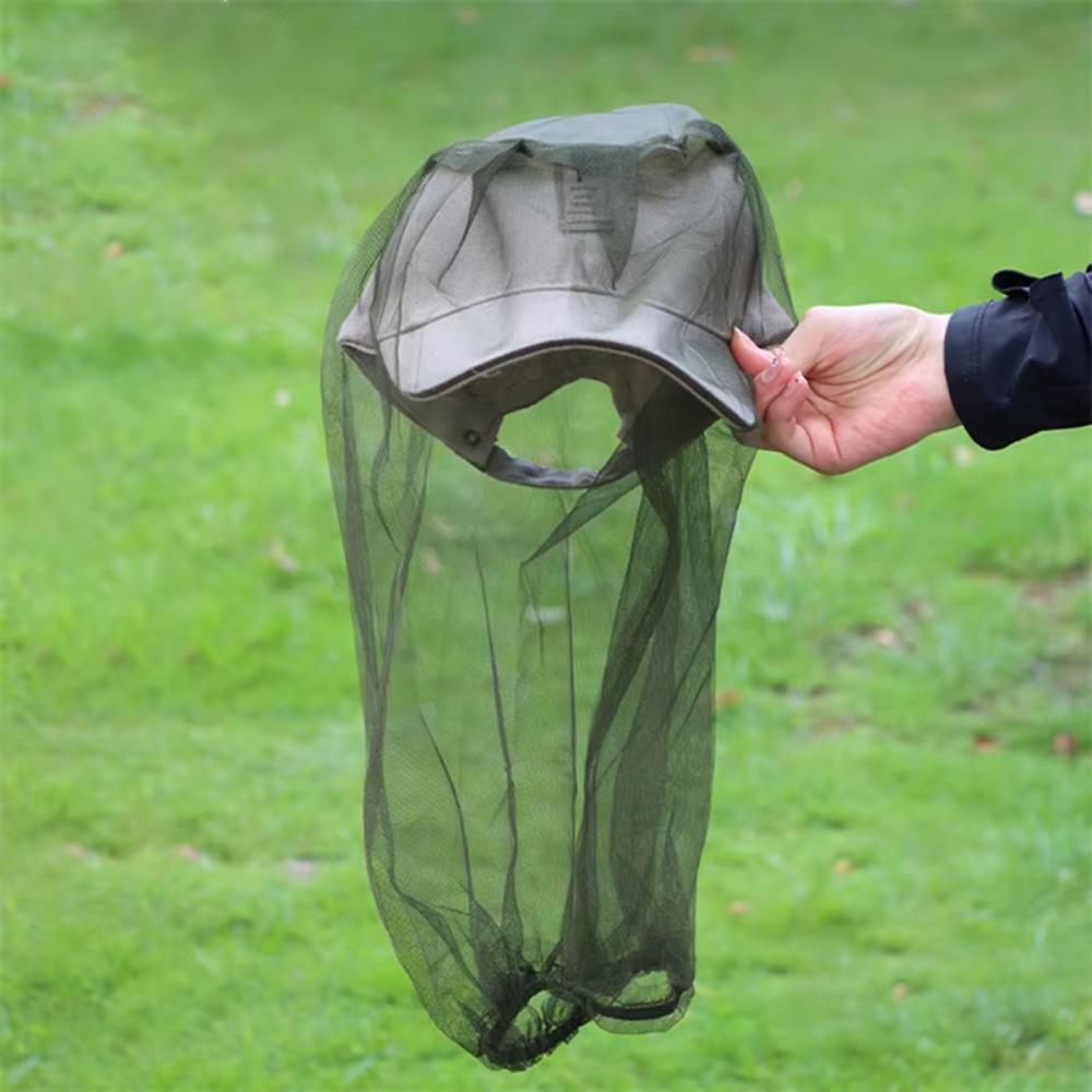 قبعة صيد مضادة للبعوض والحشرات - مراجعة Outdoor Camping Mosquito Net وسعره