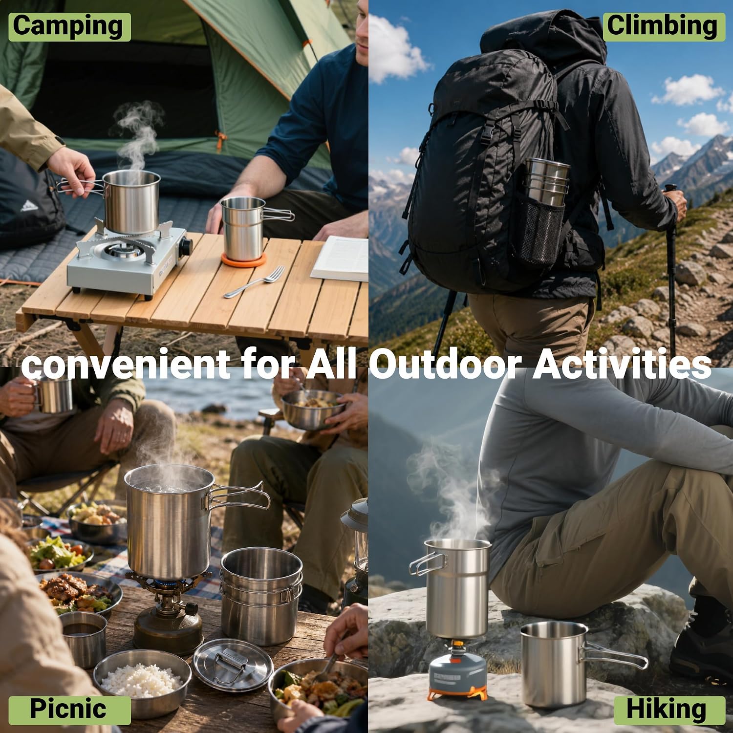 أكواب قابلة للطي للتخييم، أوان - مراجعة Outdoor Camping World وسعره