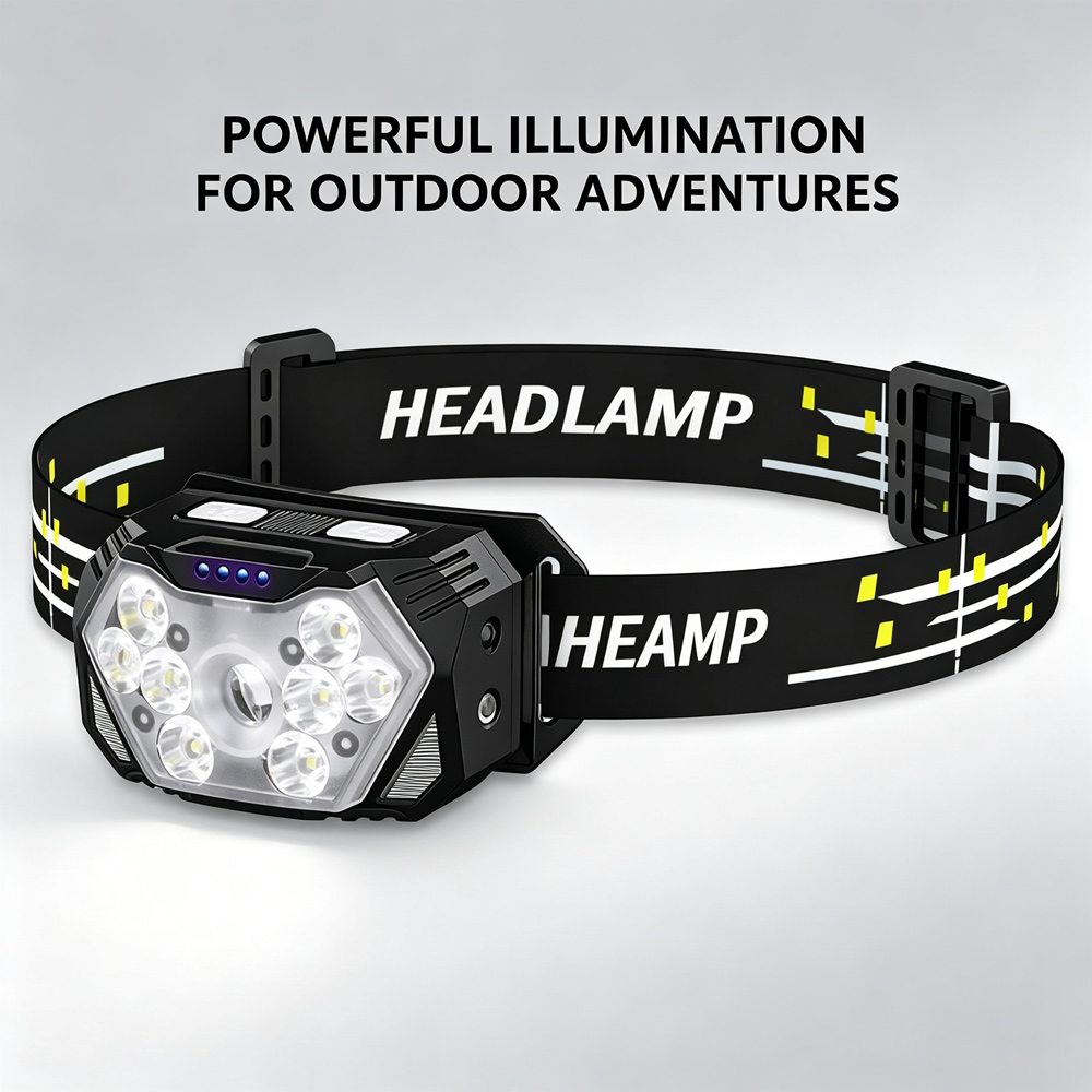 مصباح رأس LED مقاوم للماء مع ش - مراجعة Outdoor Camping Jobs وسعره