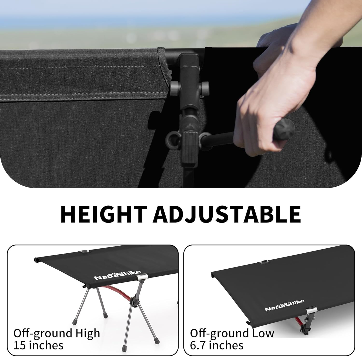 سرير تخييم قابل للطي من نيتشره - مراجعة Outdoor Camping Cot وسعره