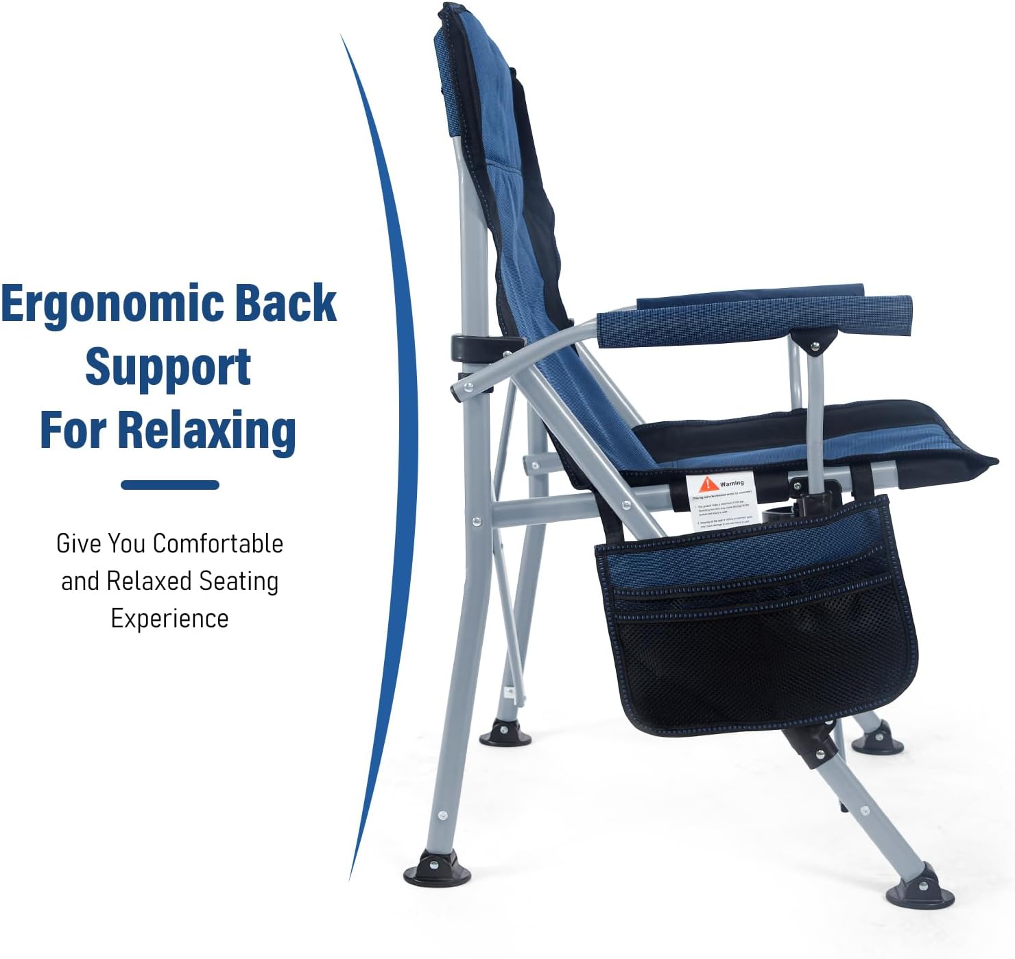 كرسي تخييم محمول قابل للطي للا - مراجعة Outdoor Camping Recliner وسعره