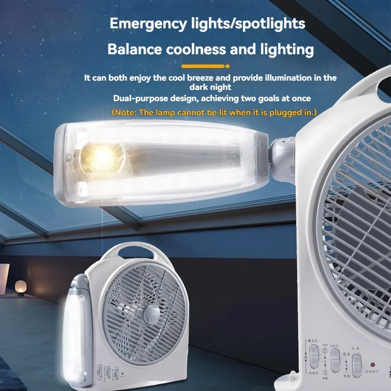 مروحة كهربائية محمولة 10 بوصة  - مراجعة Outdoor Camping Fans وسعره