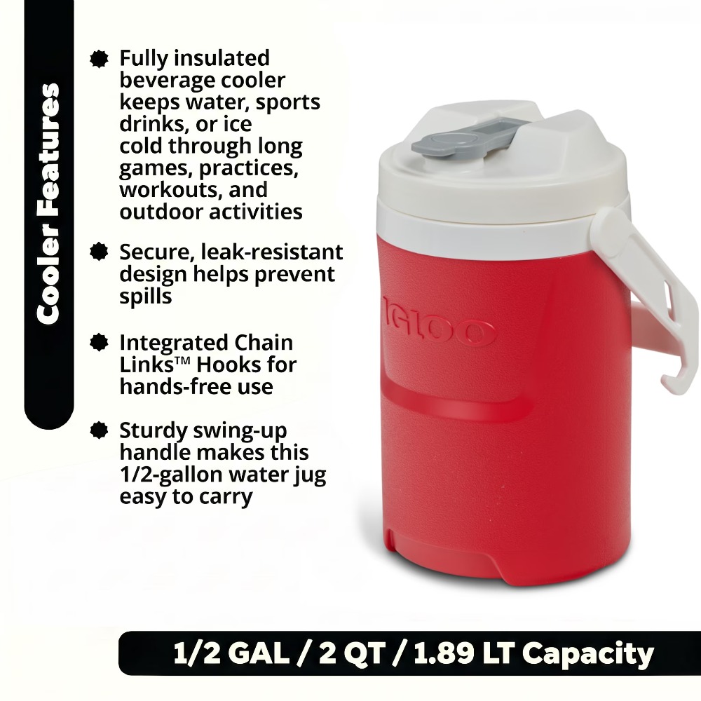 زجاجة مياه رياضية سعة 1.2 جالو - مراجعة Outdoor Camping Water Jug وسعره