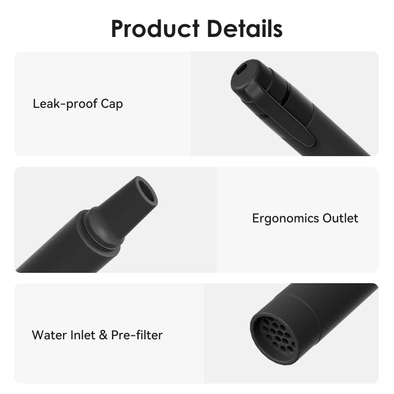 فلتر مياه محمول على شكل قشة لل - مراجعة Portable Water Filter وسعره