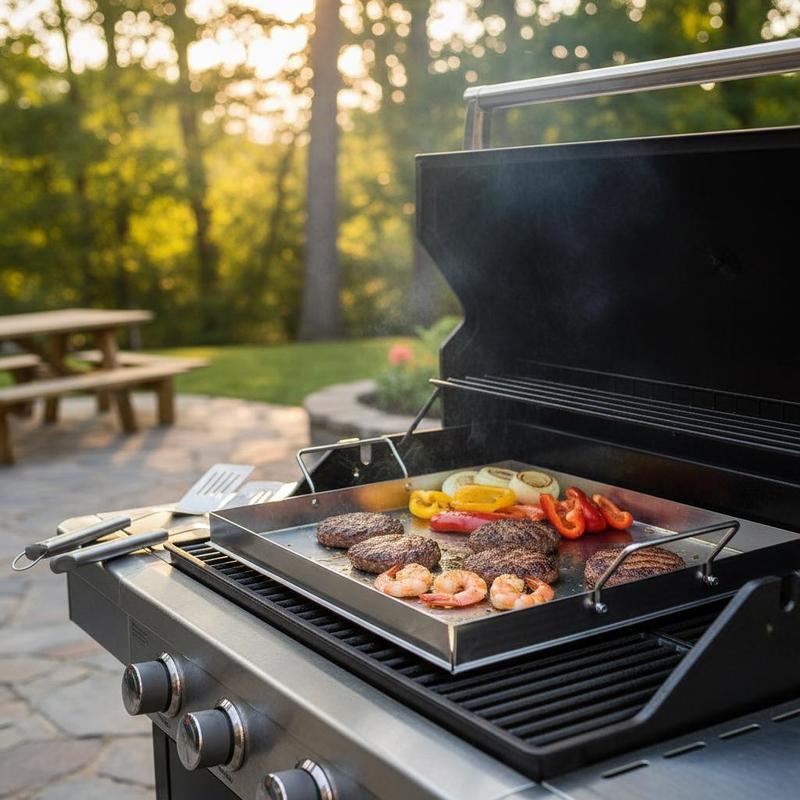 شواية مسطحة عالمية مقاس 18x16  - مراجعة Outdoor Camping World وسعره