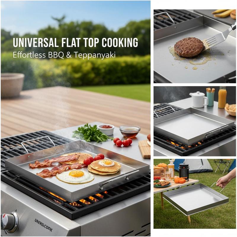 شواية مسطحة عالمية مقاس 18x16  - مراجعة Outdoor Camping World وسعره