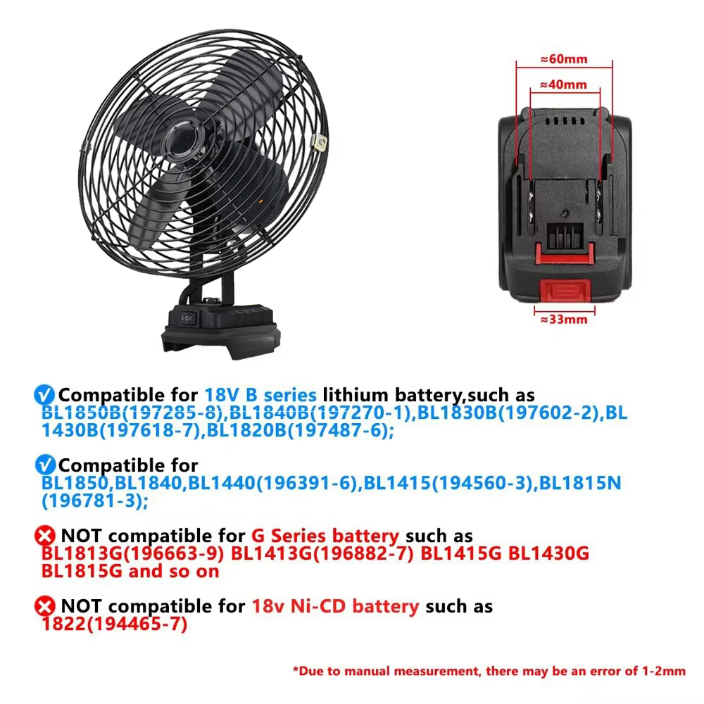 6/8In مروحة التخييم في الهواء  - مراجعة Outdoor Camping Fans وسعره