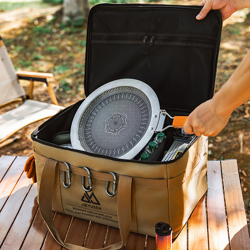 صندوق تخزين أدوات المائدة قابل - مراجعة Outdoor Camping World وسعره