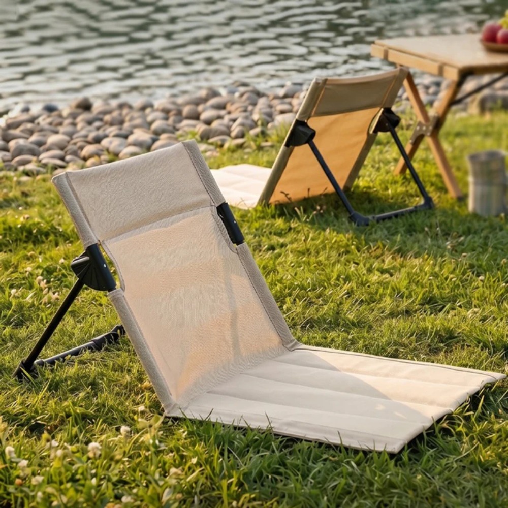 كرسي قابل للطي للشاطئ والحدائق - مراجعة Outdoor Camping Recliner وسعره