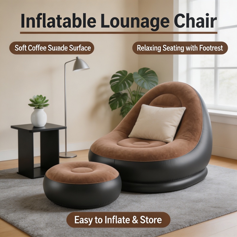 أريكة استرخاء قابلة للنفخ، كرس - مراجعة Outdoor Camping Recliner وسعره