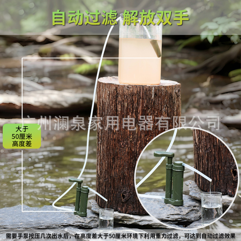 فلاتر مياه للتخييم، منقي مياه  - مراجعة Portable Water Filter وسعره