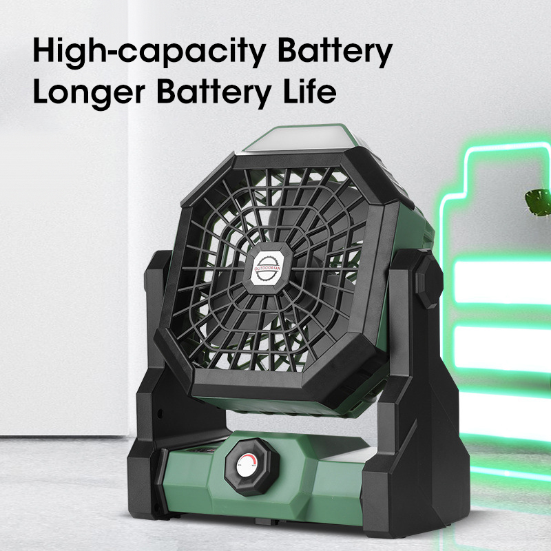 مروحة تخييم 10000 مللي أمبير ف - مراجعة Outdoor Camping Fans وسعره