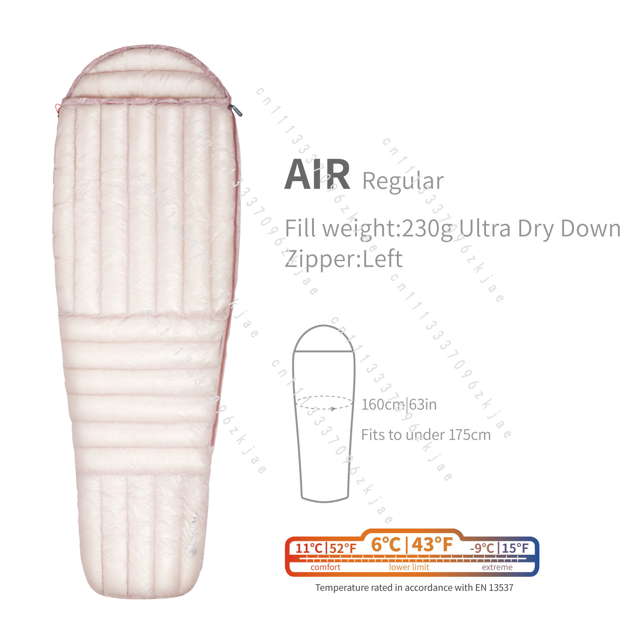 حقيبة نوم AIR 10D 800FP فائقة  - مراجعة Ultralight Sleeping Bag وسعره