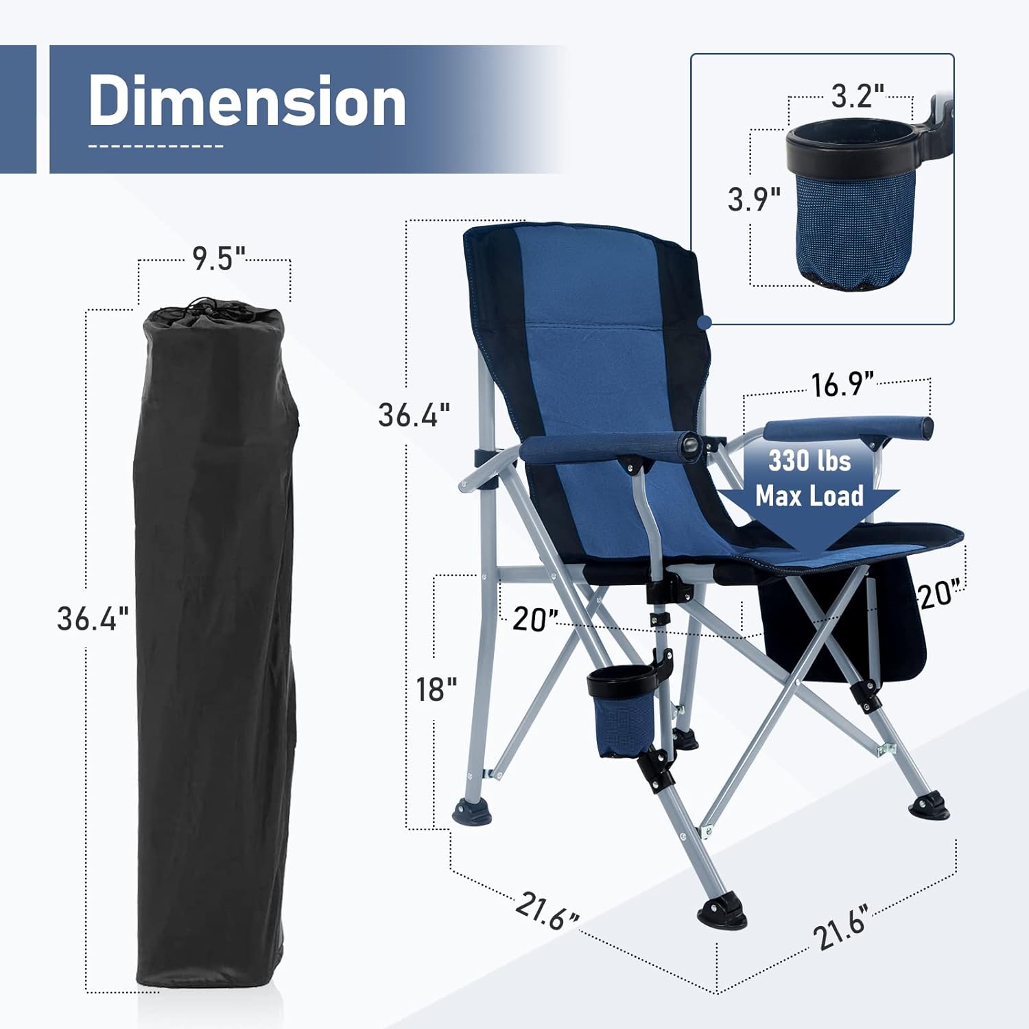 كرسي تخييم خارجي قابل للطي ومح - مراجعة Outdoor Camping Recliner وسعره