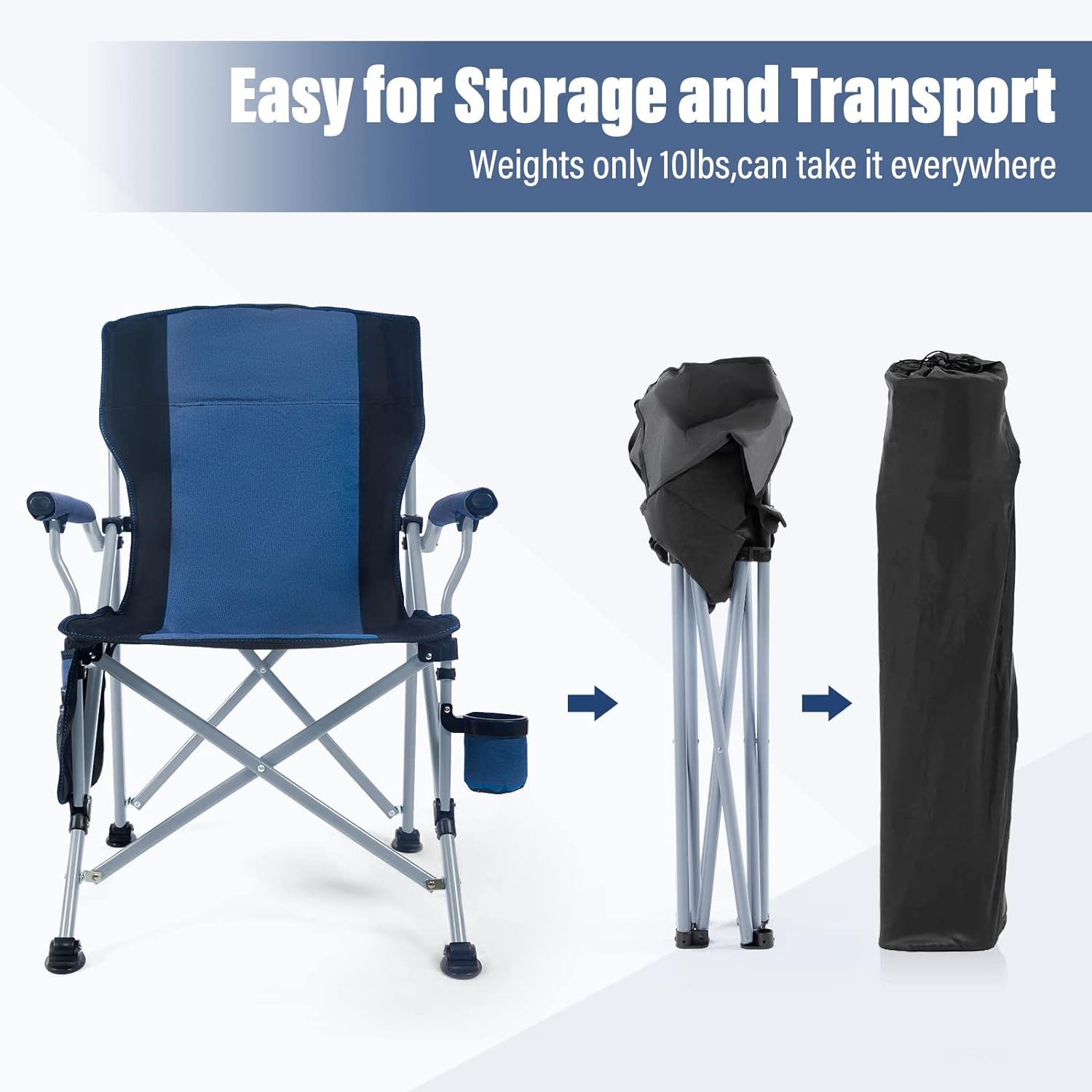 كرسي تخييم خارجي قابل للطي ومح - مراجعة Outdoor Camping Recliner وسعره