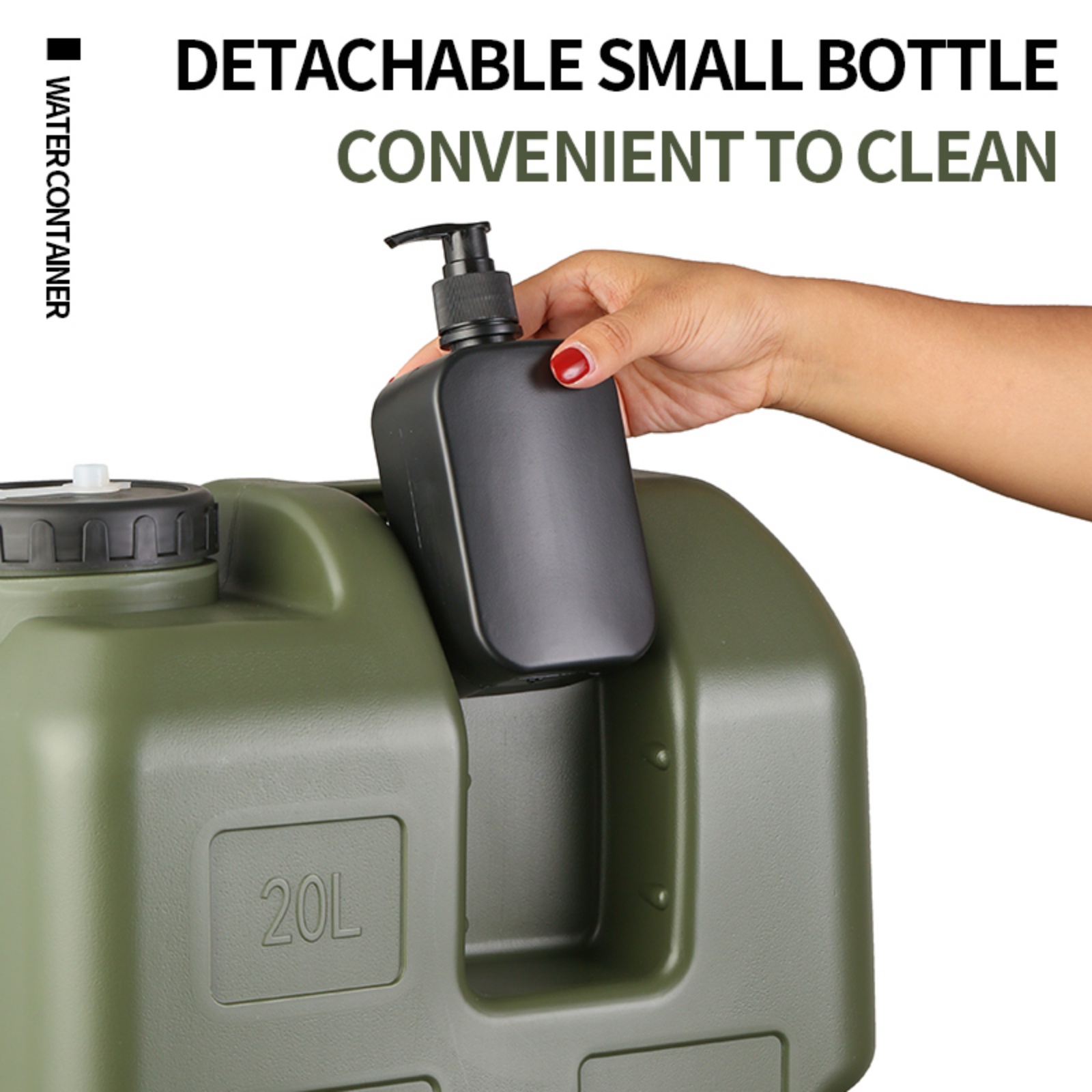 خزان ماء محمول للتخييم سعة 15/ - مراجعة Outdoor Camping Water Jug وسعره