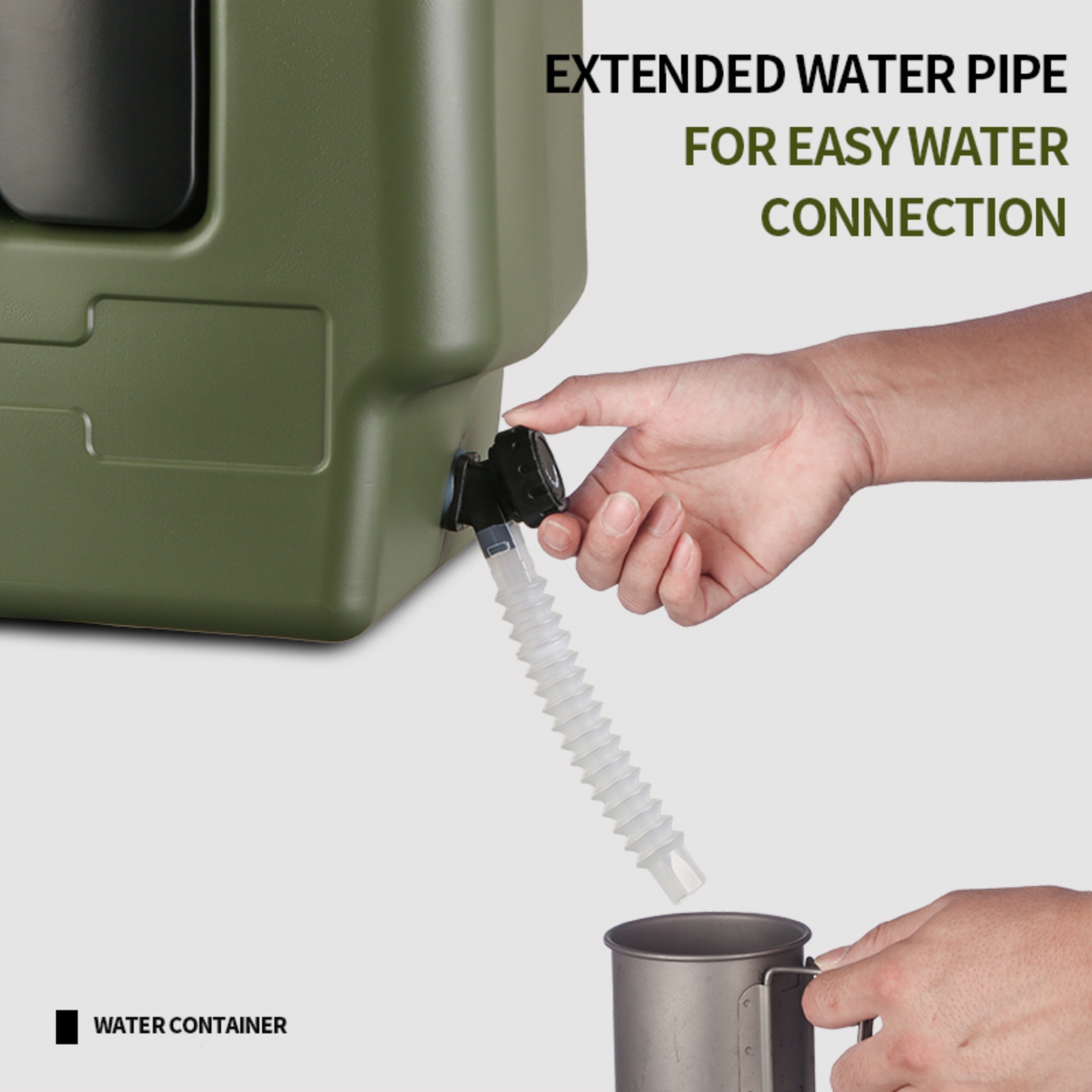 خزان ماء محمول للتخييم سعة 15/ - مراجعة Outdoor Camping Water Jug وسعره