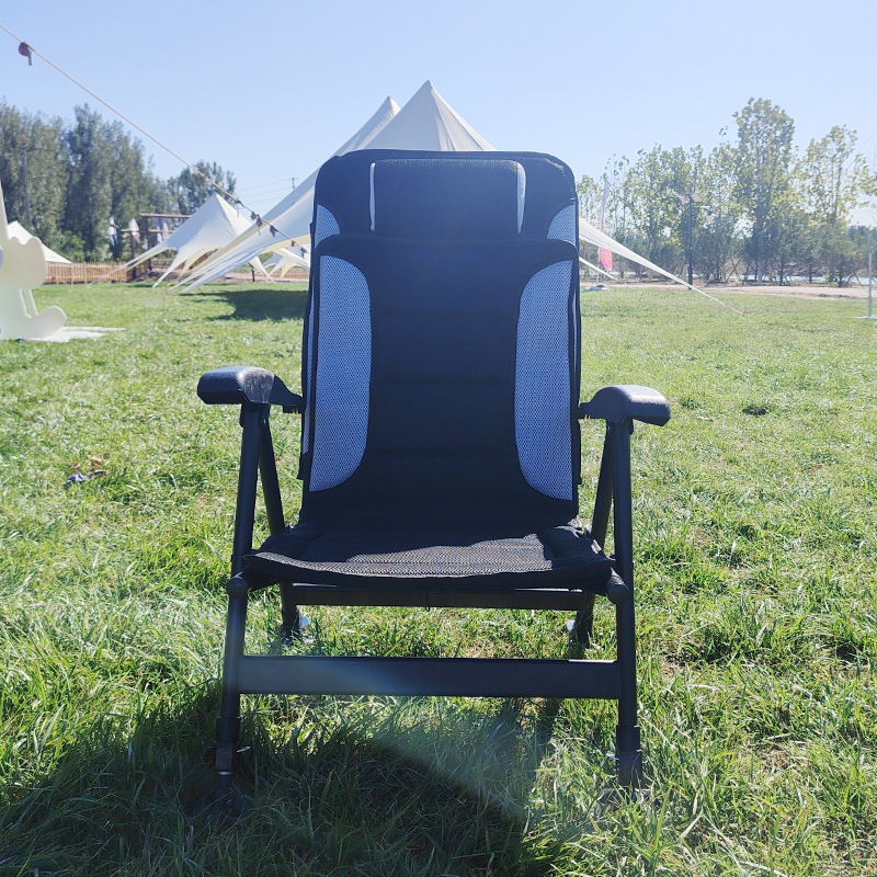 كرسي خارجي محمول قابل للطي بخم - مراجعة Outdoor Camping Recliner وسعره