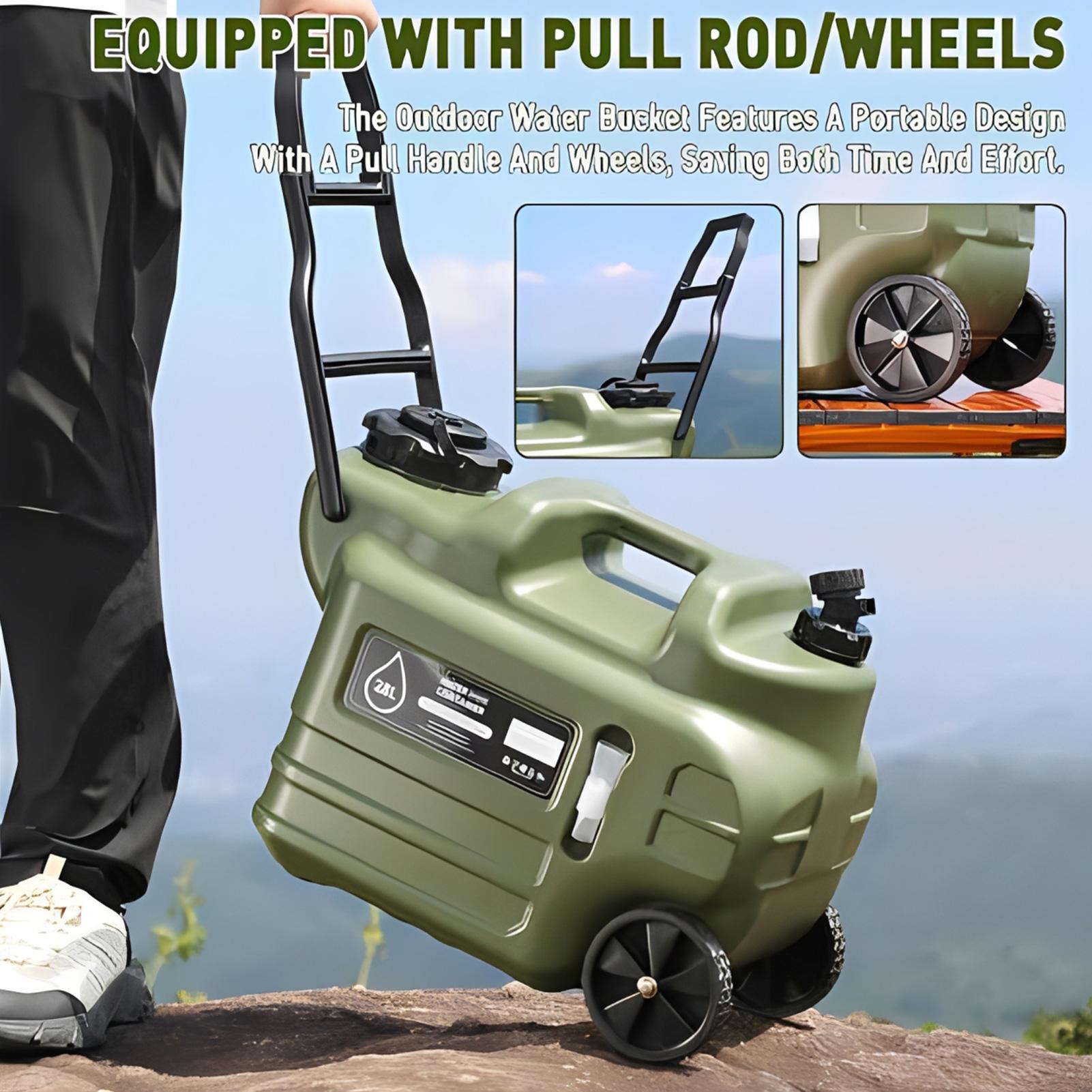 حاوية مياه للتخييم سعة 28 لتر  - مراجعة Outdoor Camping Water Jug وسعره