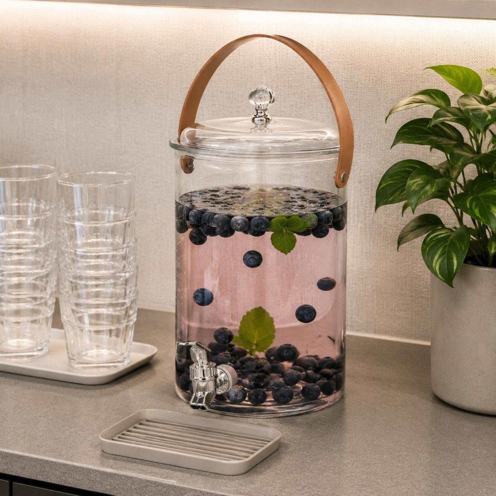 إبريق توزيع المشروبات مع غطاء  - مراجعة Outdoor Camping Water Jug وسعره