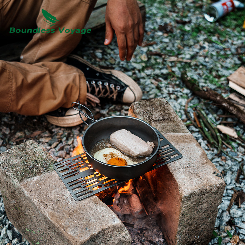 طبق شواء شواء من التيتانيوم ،  - مراجعة Outdoor Camping World وسعره